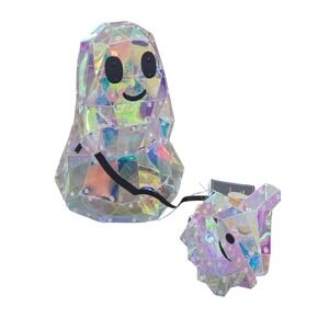 Christian Siriano Iridescent‎ Prismatic Prism Ghost Walking Dog Halloween Decor